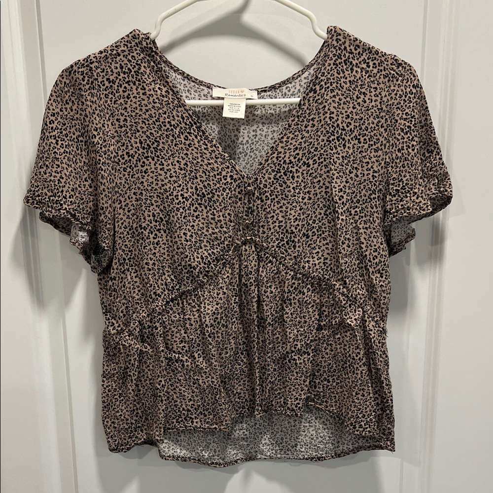 Cheetah/ leopard print Top